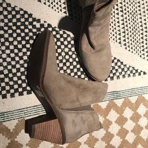 Lucky suede ankle boot, size 9.
